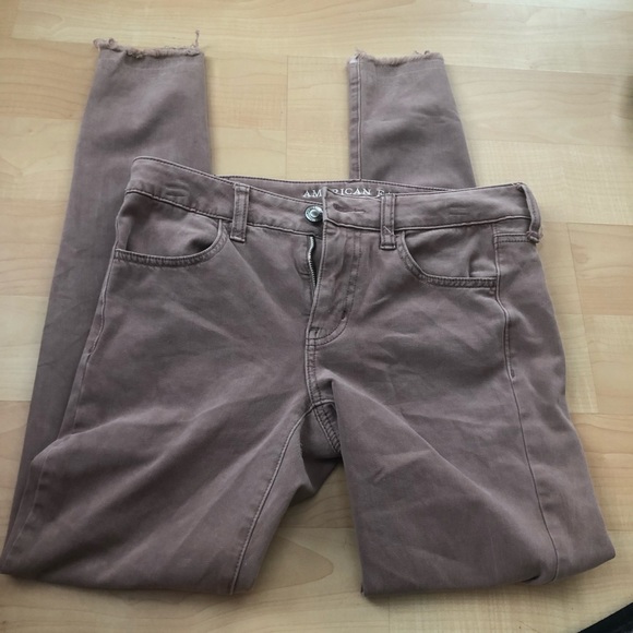 Mauve super stretch jeans - Picture 1 of 2